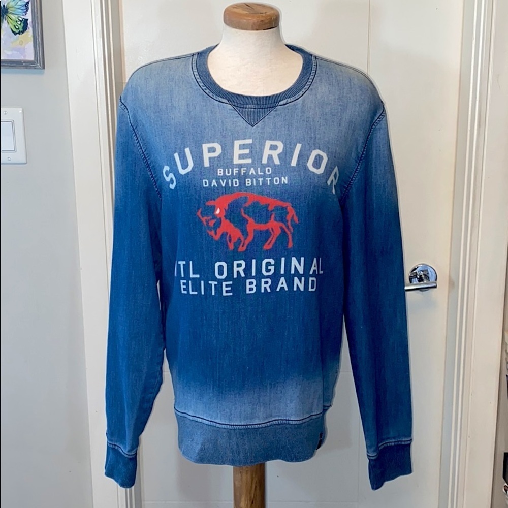 NWOT DAVID BITTON BUFFALO SUPERIOR SWEATER